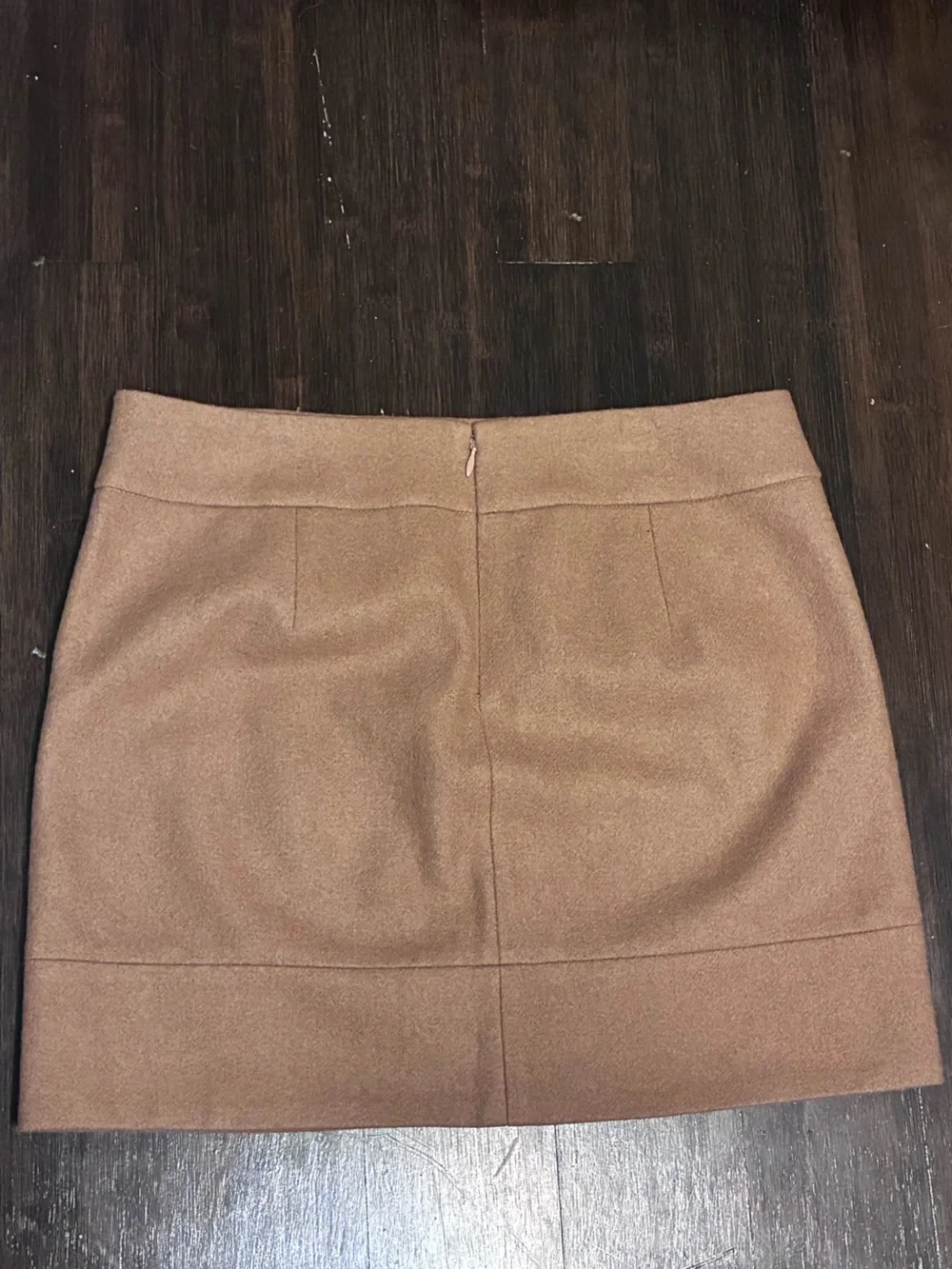 J. CREW Classic Camel Mini Skirt - Women's Wool-Blend MINI Skirt
